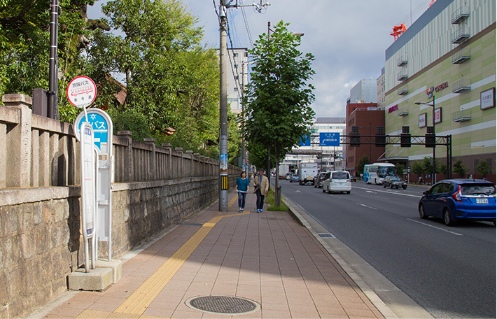 バス停「東寺道」